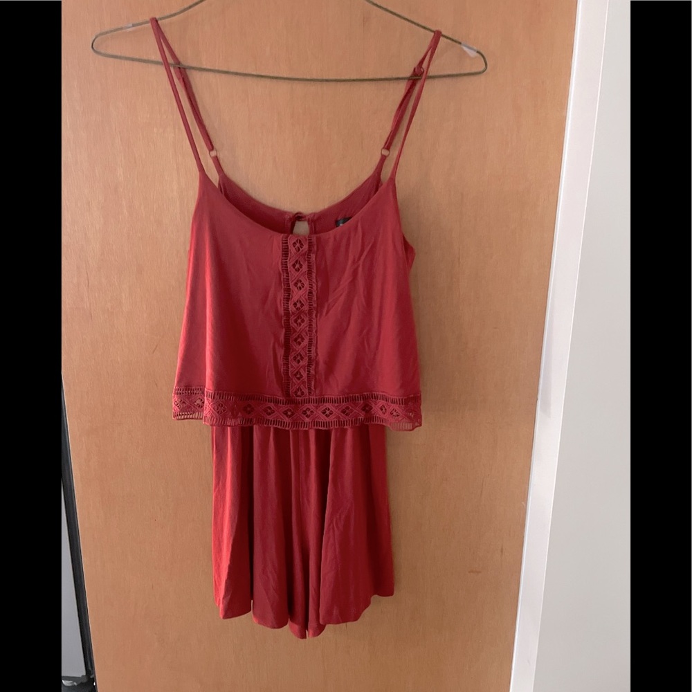 Topshop Orange cute shorts jumper